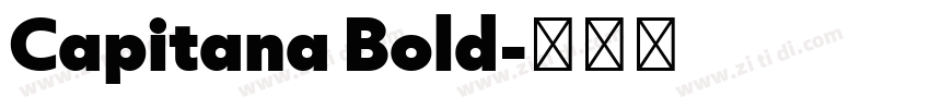 Capitana Bold字体转换